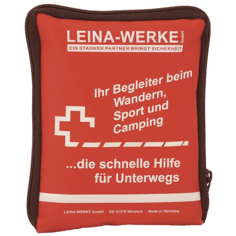 LEINA-WERKE trousse de premiers secours de voyage, rouge, 21 éléments, 100% nylon